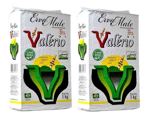Erva Mate Valerio Mate Nativo Original Premium A Vácuo 1kg