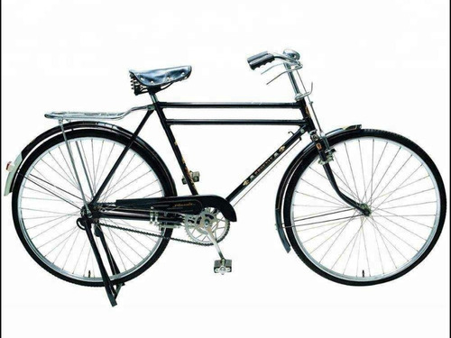 Bicicleta Retro Vintage Rodado 28 Cromado Con Parrilla