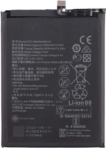 Bateria Pila Para Huawei Y9s Y9 S Full Calidad Prime