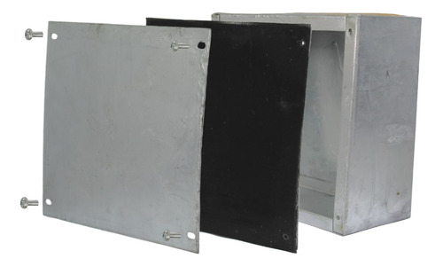 Caja Metálica Lisa 100x65x65 Galvanizada En Caliente