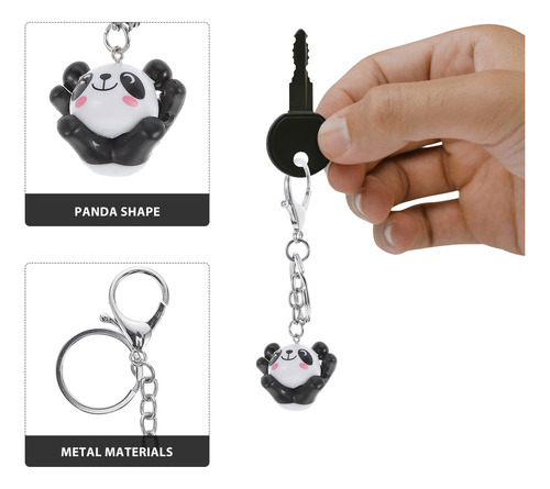 Llavero Con Colgante De Panda, 8 Unidades