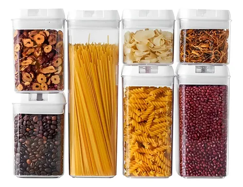 Kit 7 Potes Herméticos Acrílicos