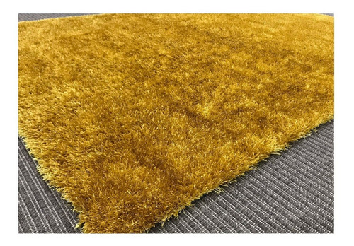 Alfombras Decorativas Mostaza Amarilla Peluda 1.15x1.60mt