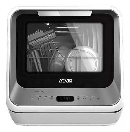 Atvio Mini Lavavajillas Portatil Compacto 2-4 Servicios