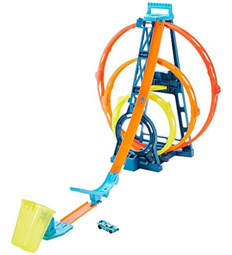 Hot Wheels Track Builder Kit Ilimitado De Triple Bucle, Mult