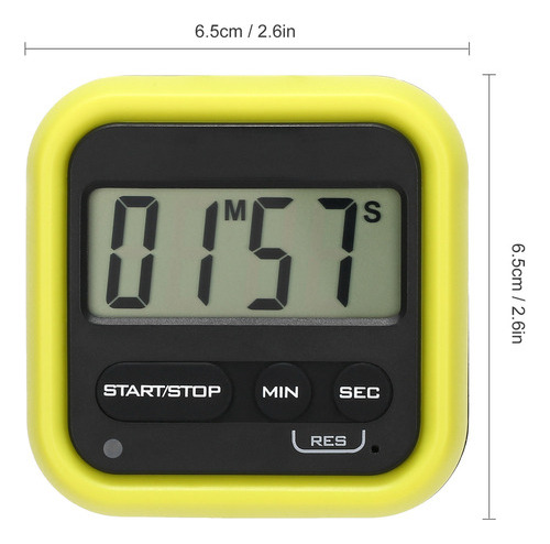 A Cronômetro Digital Lcd Kitchen Timer Com Alarme Alto