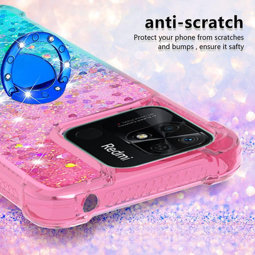 Funda Protectora De Tpu Para Xiaomi Redmi 10c Con Efecto Arena Movediza Brillante Con Efecto Arena Movediza Con Funda Protectora En Cuatro Esquinas