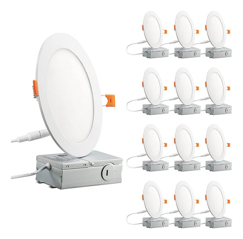 Lmpara De Techo Empotrada Led De 6  Delgada Regulable 12 W (