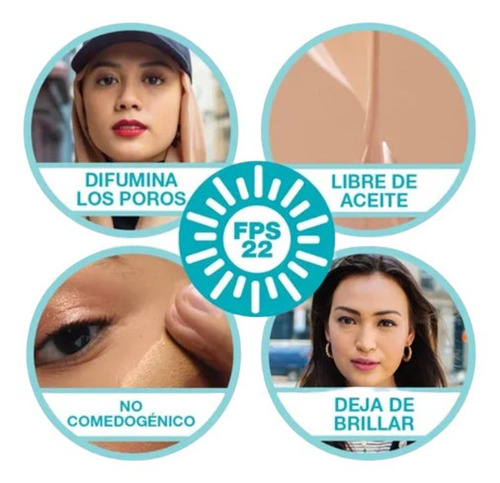 Maybelline Base De Maquillaje Matificante Fit Me Tono 130 Tono Buff beige