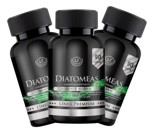 3 Diatomeas - 270 Capsulas - Grado Alimenticio Premium