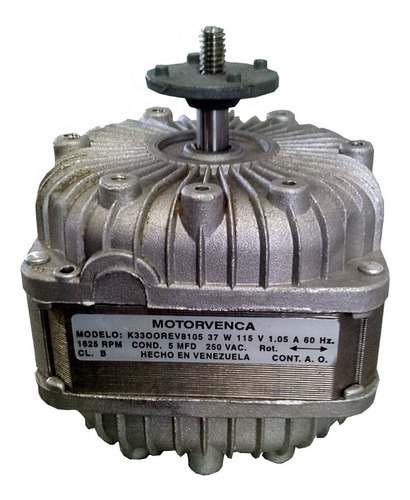 Motor Ventilador 37w 1eje 115v 1625 Rpm. Cnr-3943