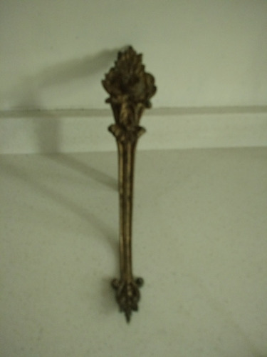 Pieza  Bronce Antigua 28 X 6  Flor