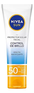 Nivea Sun Protector Solar Facial Control De Brillo 50 Ml Efe