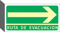 Comprar Señal Ruta De Evacuación Derecha (bandera) 30x15 Foto