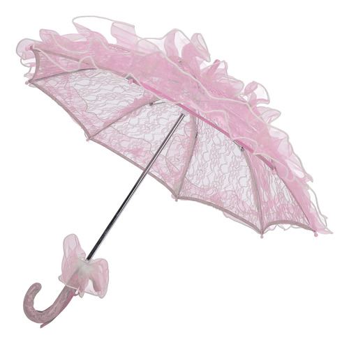 Sombrilla De Boda De Encaje Hecha A Mano, Elegante, Para Nov