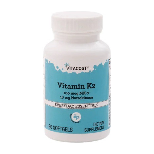 Vitamina K2 Mk7 Con Nattokinase - 100 Mc - L a $944