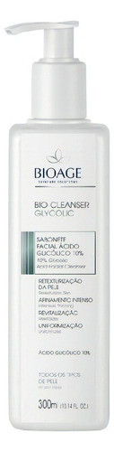 Bio-cleanser Glycolic 10% Sabonete Facial Bioage 300ml