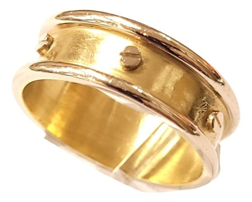 Imagen 2 de 8 de Anillo 2 Oros 18kts Cartier 4,6grs N°18 0,7cm Ancho Brumat