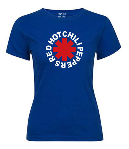 Polera Mujer Estampado Red Hot Chili Peppers