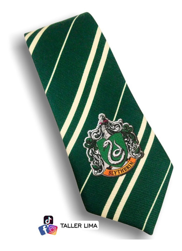 Corbata Harry Potter Hogwarts Casa Slytherin 