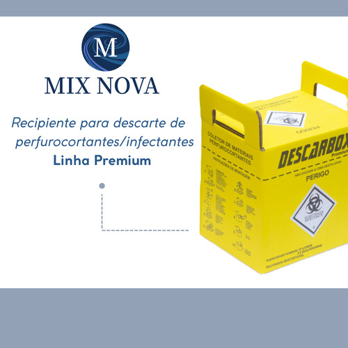 Caixa Coletora Material Perfurocortante Descarbox 1,5 L 10un