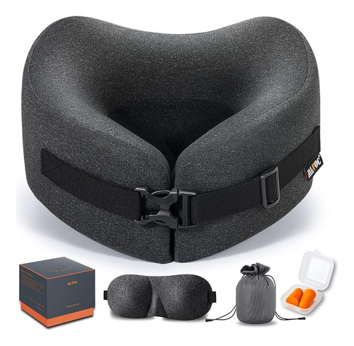 Mlvoc Travel Pillow Almohada De Cuello De Espuma Viscoelásti