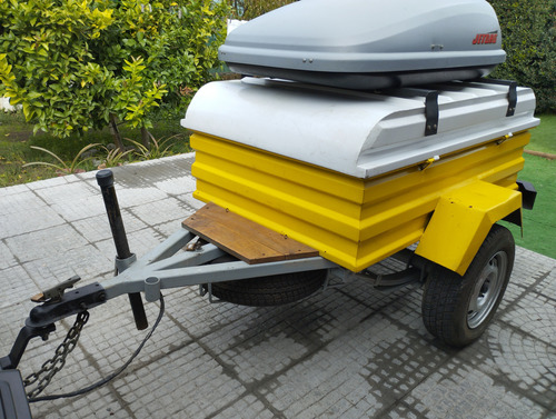 Combo, Carro Arrastre 500 Kg Más Caja Porta Equipaje 340 Lts