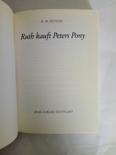 K.m. Peyton: Ruth Kauft Peters Pony (Usado)