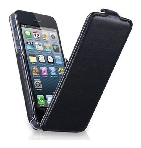 Funda Dausen iPhone 5/5s Flip Case Negro Tr-ri917