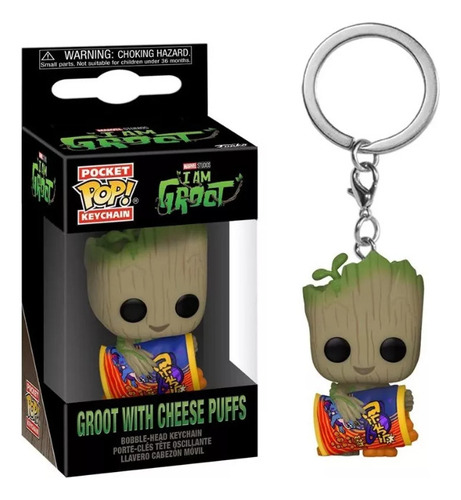 Llavero Pocket Pop: Guardianes De La Galaxia Groot Bola Ques