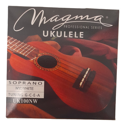 Encordado Ukelele Magma Uk100nw Soprano Nylwhite