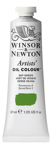 Óleo de artista Winsor And Newton Professional Series 2 37 ml de óleo verde para bexiga, cor 599