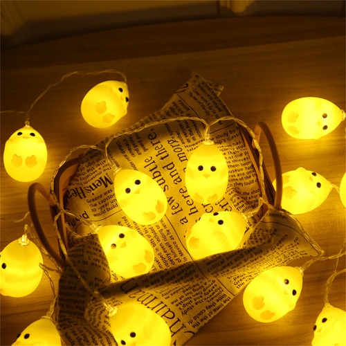 Decoración De Pascua Con Led Led, Lámpara De Pollo Amarillo
