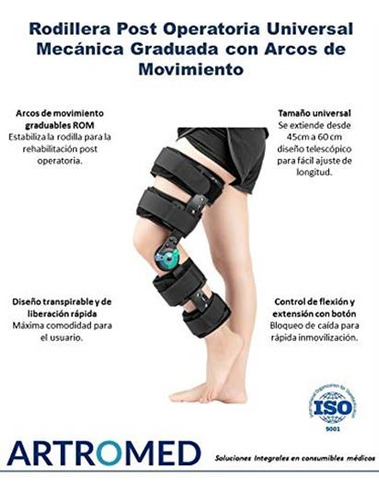 Vission Rodillera Post Operatoria Rom Graduada, Talla