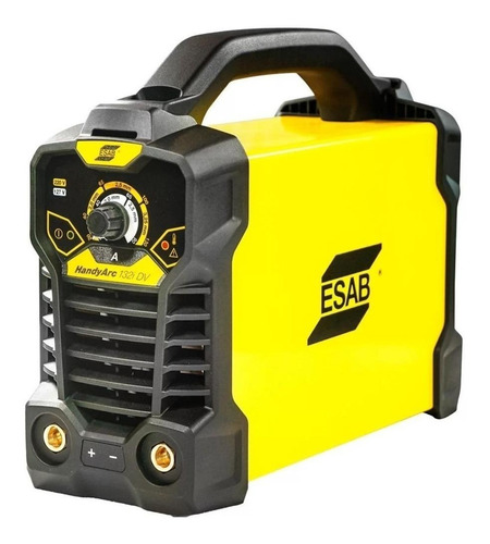 Imagem 2 de 3 de Máquina de solda inverter ESAB HandyArc 132I DV amarela e preta 50Hz/60Hz 127V/220V