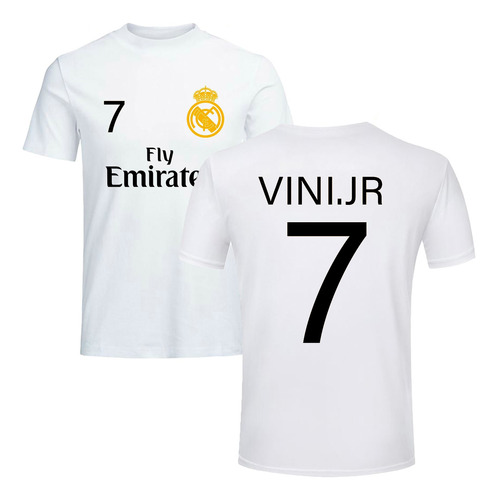 Remera Blanca Real Madrid - Jugadores Algodón 1ra Calidad 02