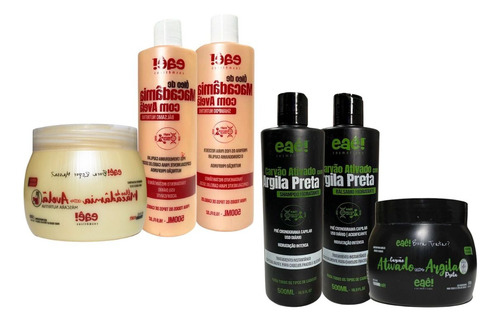 Cronograma Kit Óleo De Macadamia + Carvão Ativado Eae