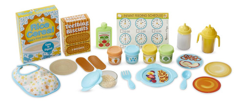 Melissa & Doug Mine To Love Mealtime Play Set For Dolls With