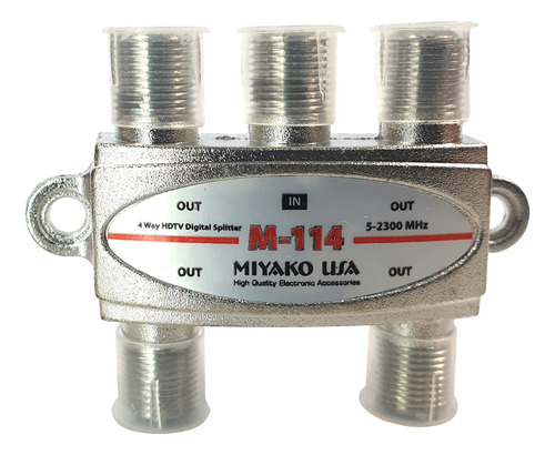 Splitter De Señal Miyako Usa 4 Salidas M-114 