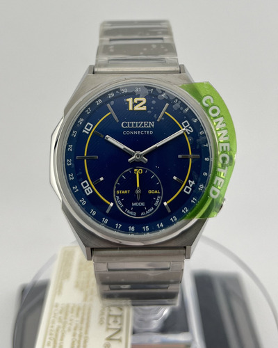 Cx0000-55l Reloj Citizen Connected Hybrid Smart Plateado/azu Correa Plateado Bisel Plateado Fondo Azul