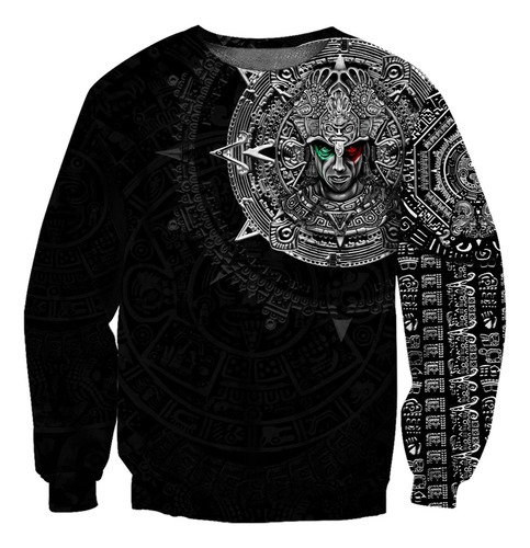 Sudadera Unisex Mexico Aztec Warrior Art Mexican Tl555