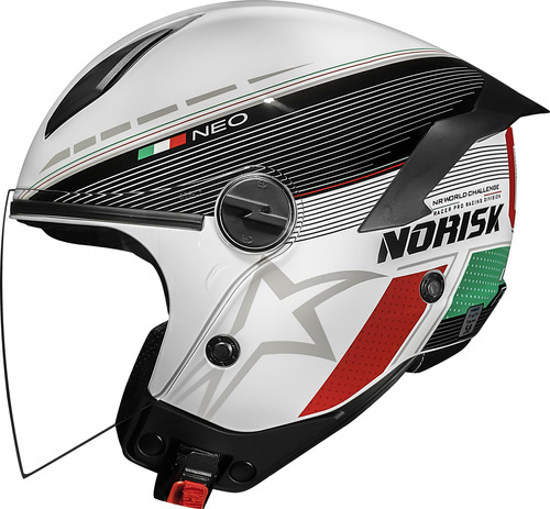 Capacete Aberto Norisk Neo Grand Prix Itália 