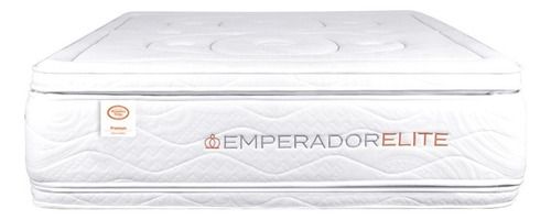 Colchón doble 140x190cm Romance Relax Emperador Elite + 2 almohadas color blanco