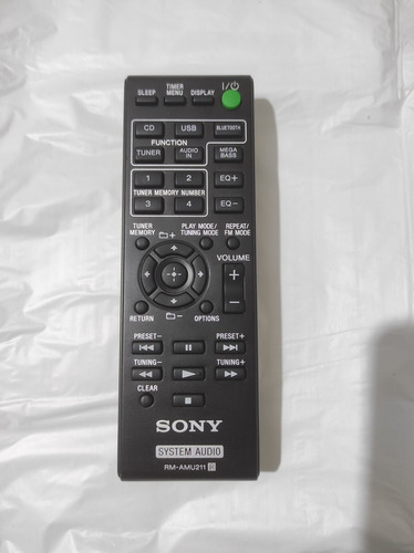 Control Remoto Sony Rmt-amu211 Para Radio Equipo De Sonido