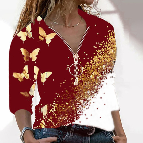 A Playera Tipo Top Para Mujer Con Estampado De Flores De