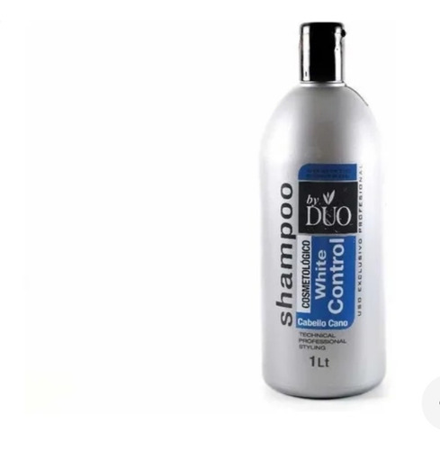 Shampoo Matizador Azul Dúo Litro Para Pelos Amarillos Y Cano