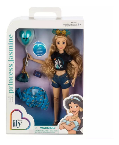 Disney Store Muñeca Ily 4ever Inspirada Jasmine 27 Cm 2023