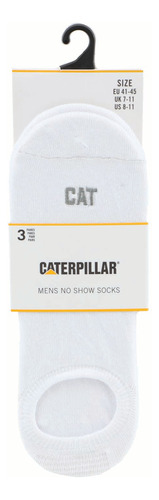 Medias Caterpillar Fdtn Crew Sock 3pac (110) White Hombre