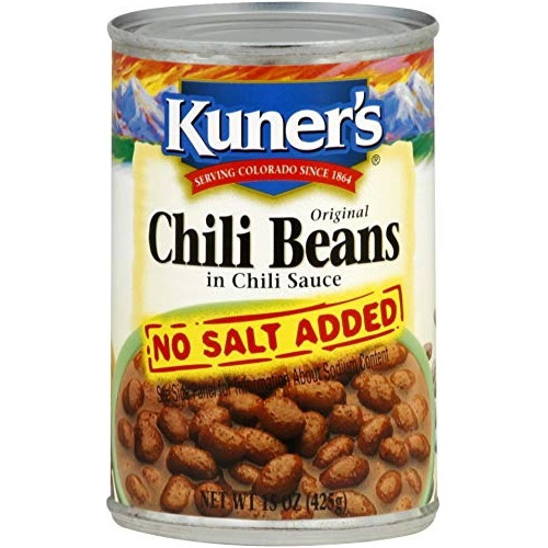 Kuners Frijol Chile Sin Sal, 15 Oz