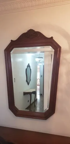 Consola De Madera Con Espejo (Usado)